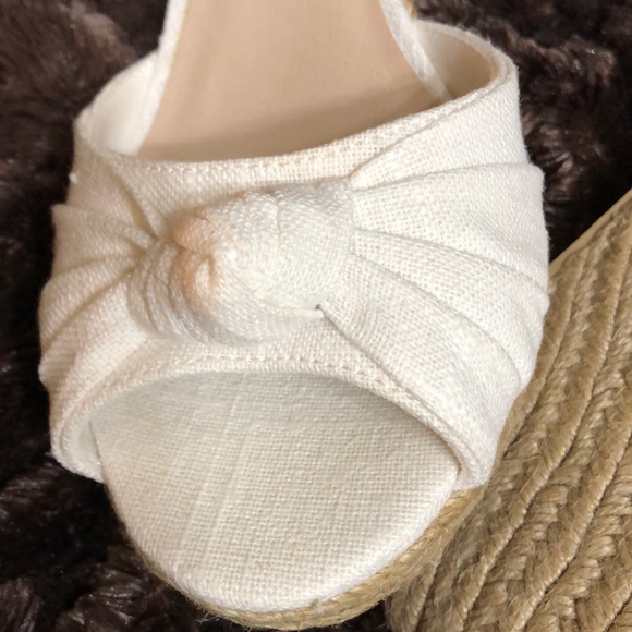 Cream Montego Bay Ankle Strap Wedges. - Picture 7 of 8